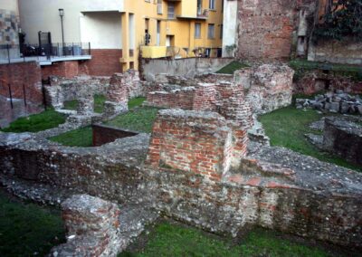 6772 Milano Via Brisa Resti del palazzo imperiale romano Foto Giovanni DallOrto 14 Feb 2008