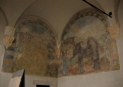 Affresco dellelefante Castello Sforzesco di Milano